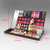Black Acrylic Cosmetic Display Stand for Beauty Retail - Weitu Display 2