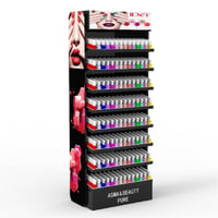Custom MDF Acrylic Floor Standing Makeup Organizer Display - Weitu Display 1