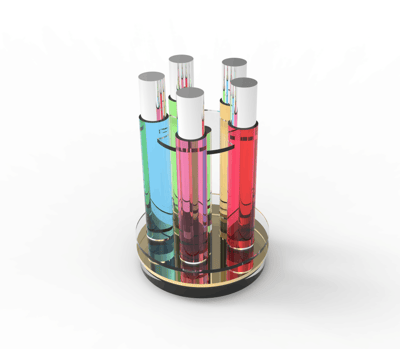 Men's Perfume Display Color Customization — Why This Client Keeps Coming Back