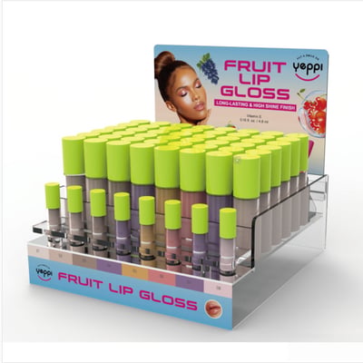 Clear Acrylic Countertop Fruit Lip Gloss Display Stand