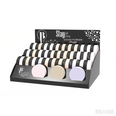 Clear Acrylic Curved Multi-Tier Nail Polish Countertop Display