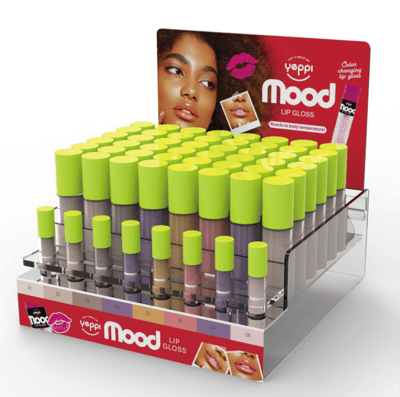 Clear Acrylic Countertop Fruit Lip Gloss Display Stand