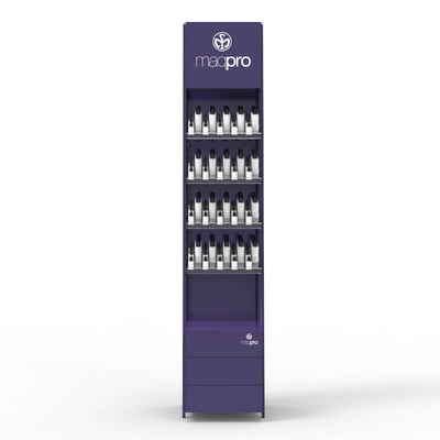 Custom MDF Metal Acrylic Floor Standing Cosmetic Display Case - Weitu Display