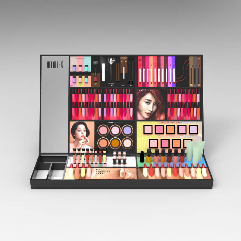 Black Acrylic Cosmetic Display Stand for Beauty Retail - Weitu Display