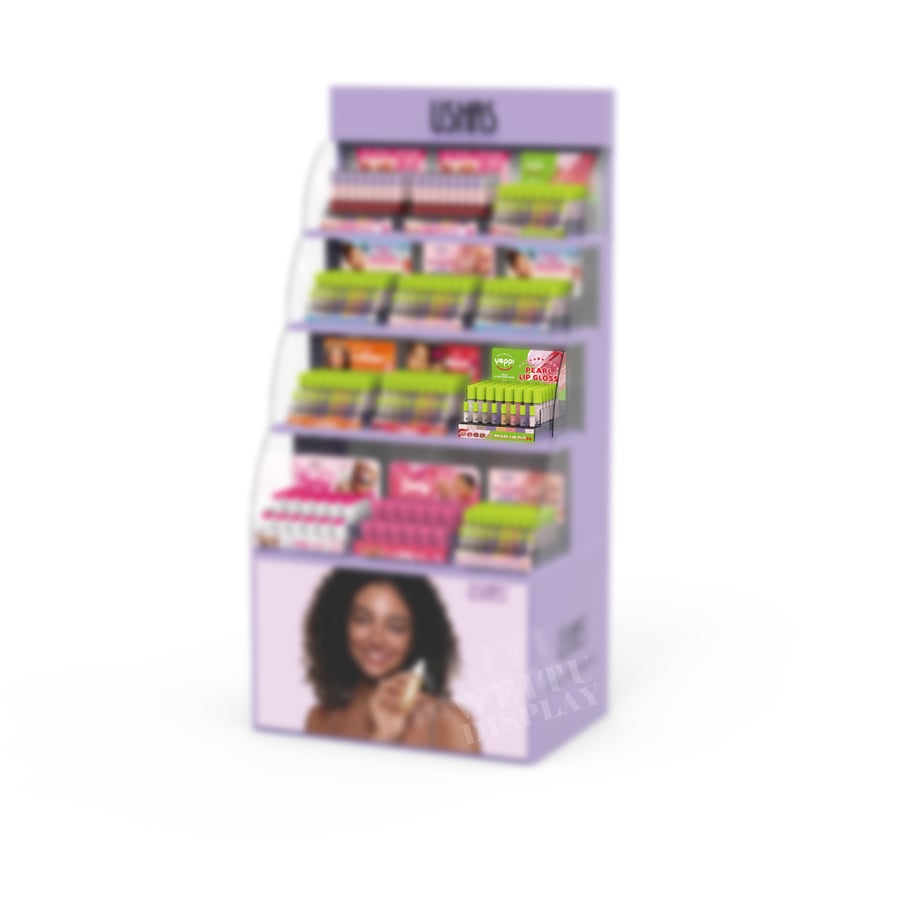 Clear Acrylic Countertop Lip Oil and Lip Gloss 2-in-1 Display Stand