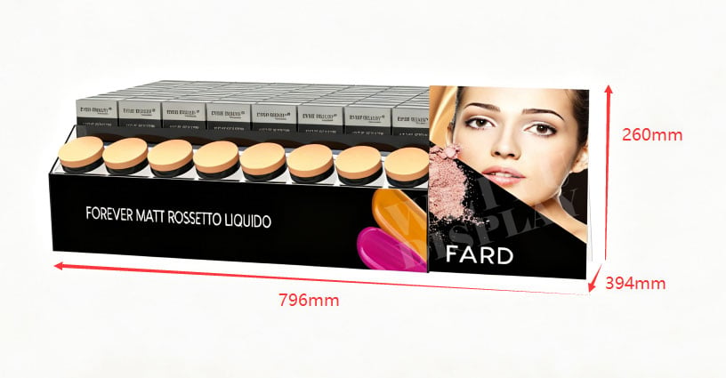 Black Acrylic Countertop Mascara Display Stand