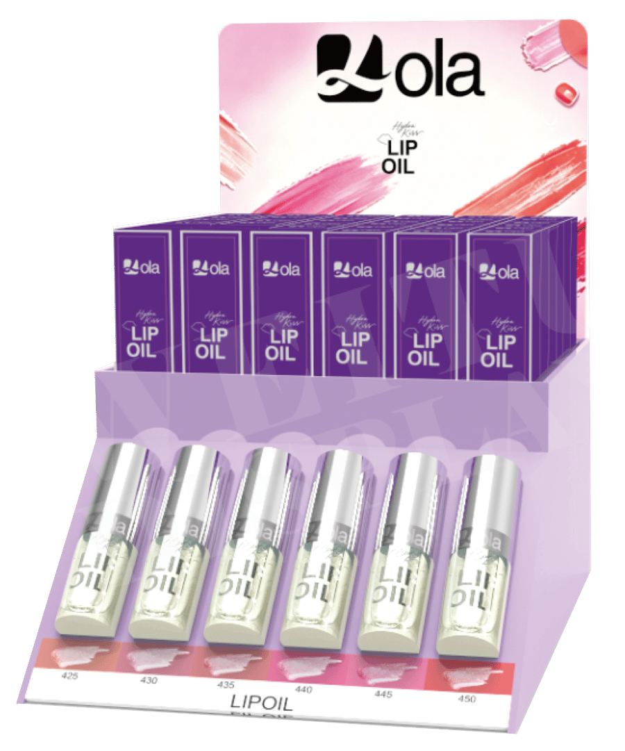 Purple Acrylic Countertop Lip Oil Display Stand
