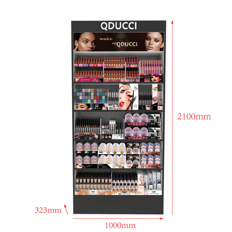 Black MDF Acrylic Cosmetic Makeup Display Stand from Factory - Weitu Display