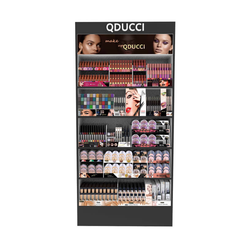 Black MDF Acrylic Cosmetic Makeup Display Stand from Factory - Weitu Display