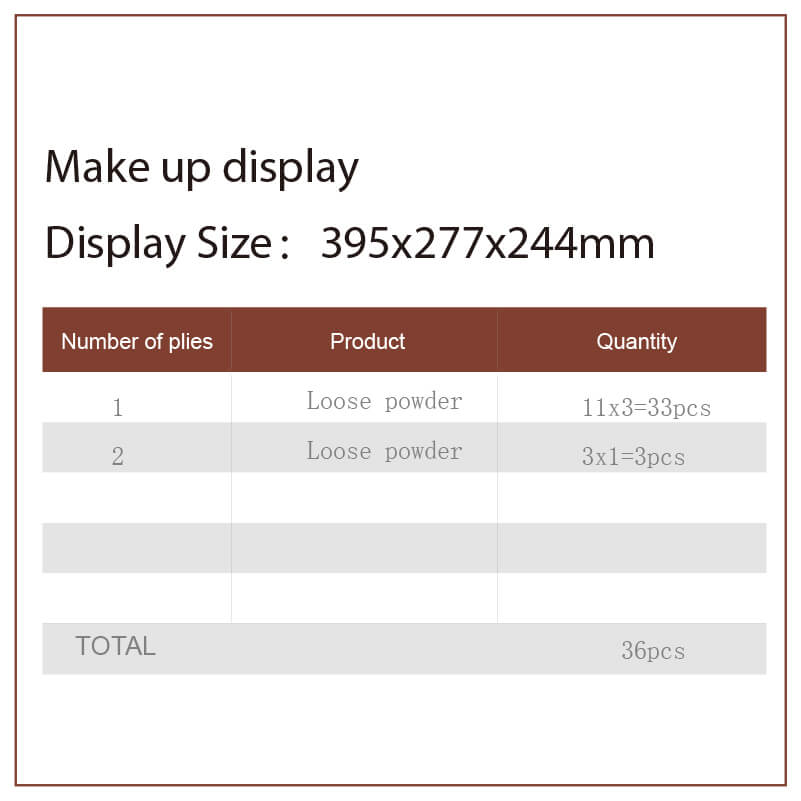 Black Acrylic Powder Cosmetic Display Stand for Makeup - Weitu Display