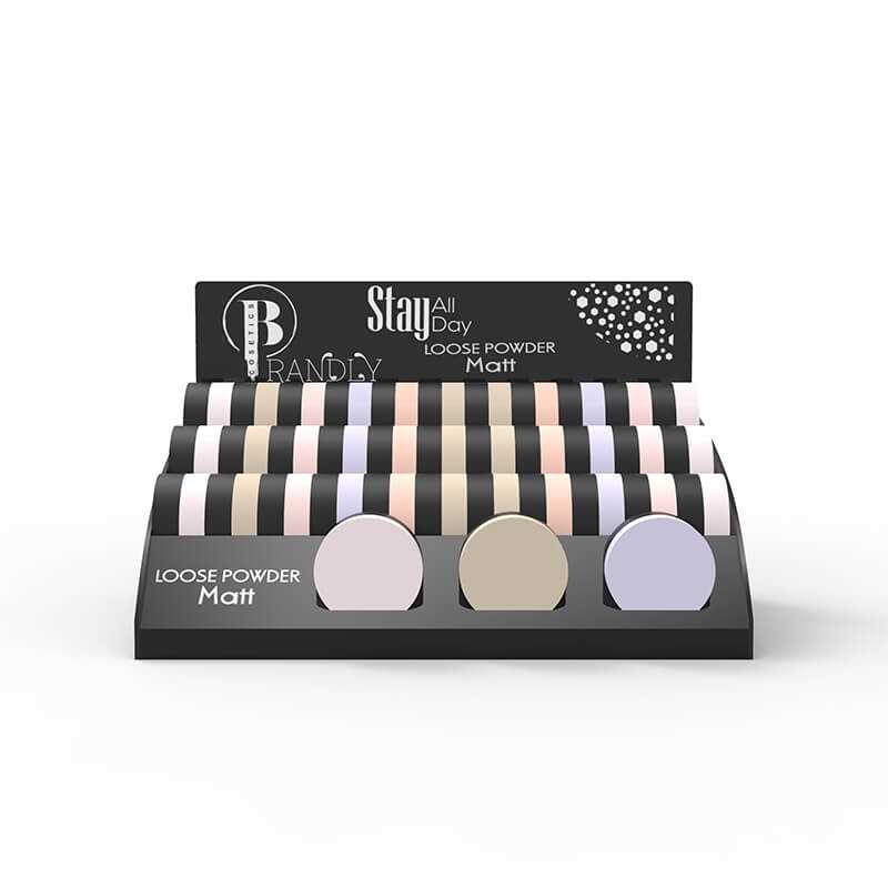Black Acrylic Powder Cosmetic Display Stand for Makeup - Weitu Display