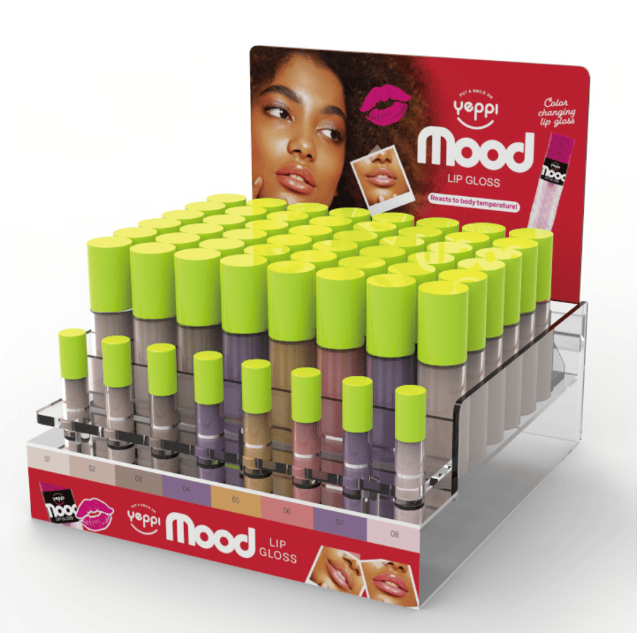 Clear Acrylic Countertop Fruit Lip Gloss Display Stand