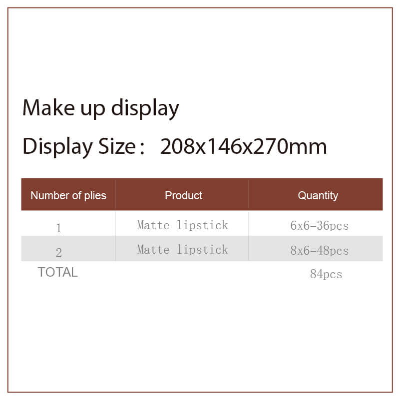 Black Acrylic Lip Gloss Cosmetic Makeup Display Stand - Weitu Display
