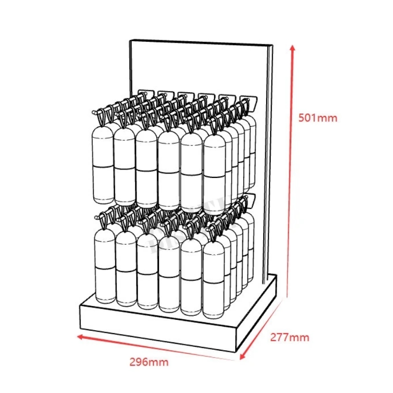 White Acrylic Lipstick Cosmetic Display Stand - Weitu Display