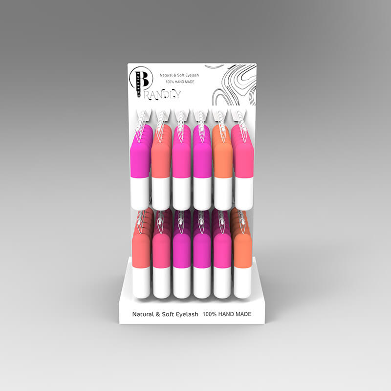 White Acrylic Lipstick Cosmetic Display Stand - Weitu Display