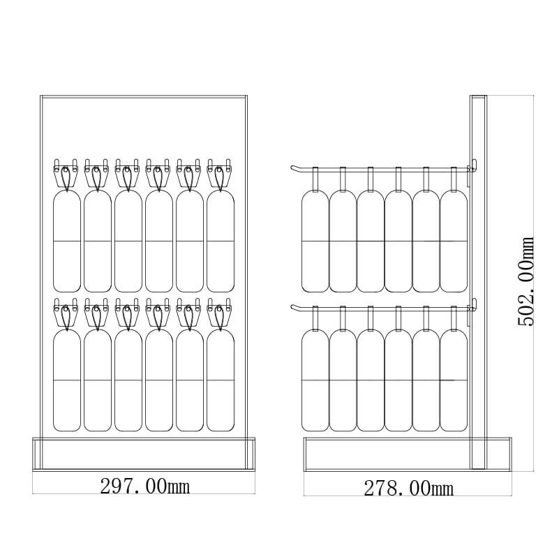 White Acrylic Lipstick Cosmetic Display Stand - Weitu Display