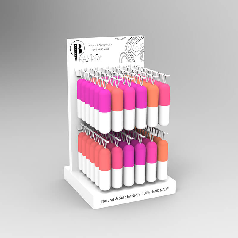 White Acrylic Lipstick Cosmetic Display Stand - Weitu Display