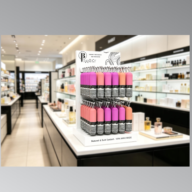 White Acrylic Lipstick Cosmetic Display Stand - Weitu Display
