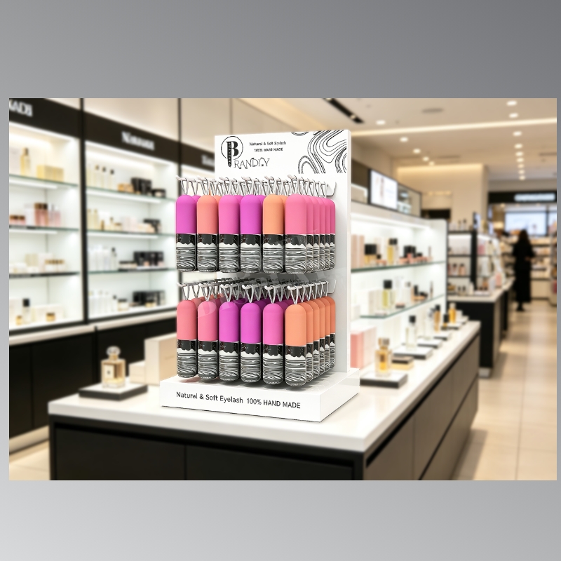 White Acrylic Lipstick Cosmetic Display Stand - Weitu Display