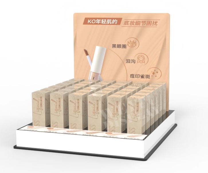 Black Acrylic Countertop Liquid Concealer Display Stand