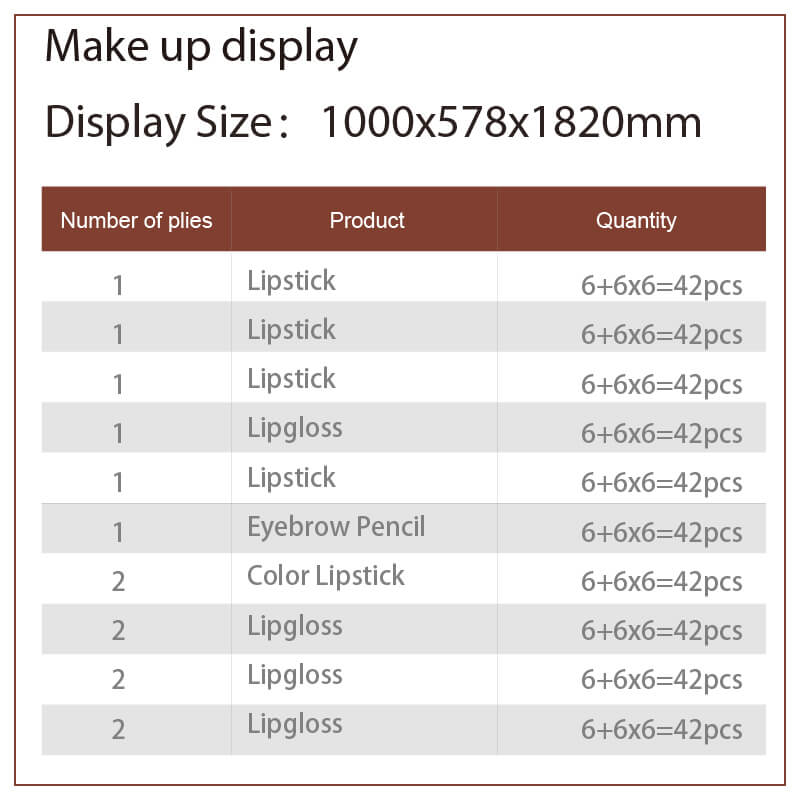 Wooden MDF Acrylic Floor Standing Cosmetic Display Case - Weitu Display