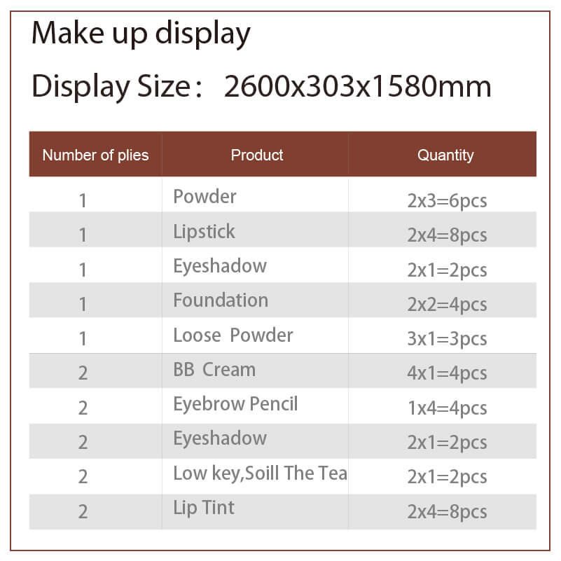 Custom MDF Acrylic Floor Standing Cosmetic Display Case - Weitu Display